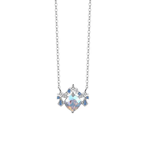 Dây Chuyền Nữ Lili Jewelry Đính Đá CZ 12 Cung Hoàng Đạo Neala LILI_927185 (Thiên Bình) Màu Bạc