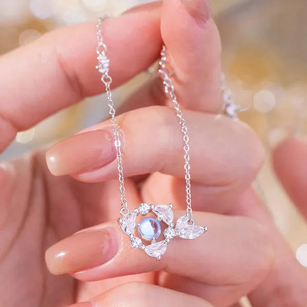 Dây Chuyền Nữ Lili Jewelry Đính Đá CZ Cá Xinh Đẹp Freya LILI_126056 Màu Bạc