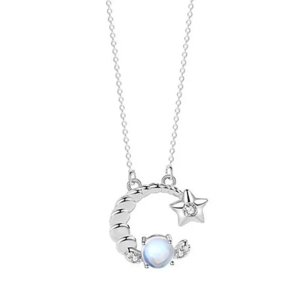 Dây Chuyền Nữ Lili Jewelry Đính Đá CZ Cung Bọ Cạp Sophronia LILI_218839 Màu Vàng Trắng