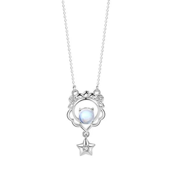 Dây Chuyền Nữ Lili Jewelry Đính Đá CZ Cung Sư Tử Sophronia LILI_218839 Màu Vàng Trắng