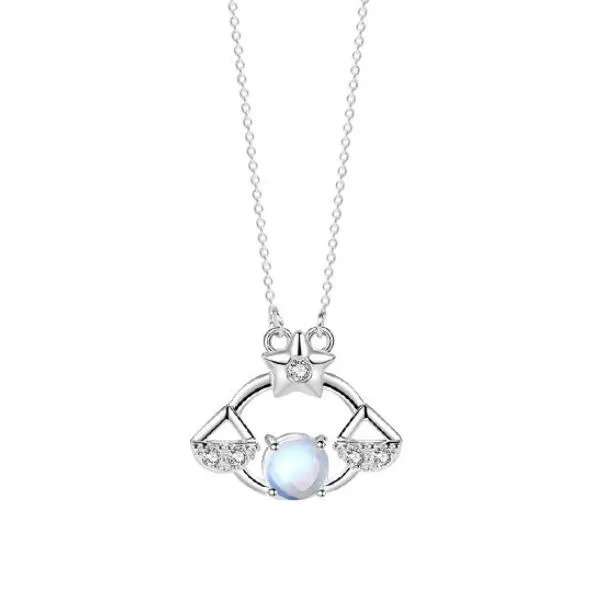 Dây Chuyền Nữ Lili Jewelry Đính Đá CZ Cung Thiên Bình Sophronia LILI_218839 Màu Vàng Trắng