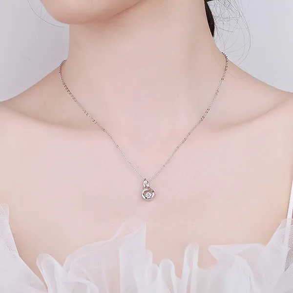 Dây Chuyền Nữ Lili Jewelry Đính Đá CZ Hình Phượng Hoàng Kaylee LILI_131211 Màu Bạc