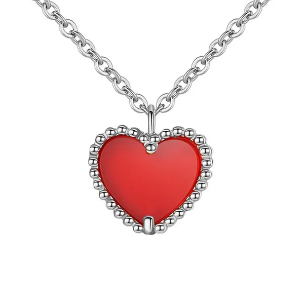 Dây Chuyền Nữ Lili Jewelry Đính Đá CZ Hình Trái Tim Zhuri LILI_098556 Màu Bạc