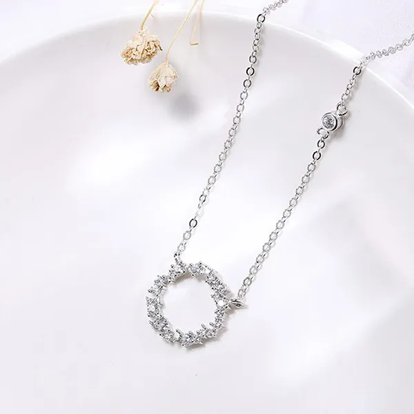 Dây Chuyền Nữ Lili Jewelry Đính Đá CZ Huyền Thoại Biển Xanh LILI_365221 Màu Bạc - Trang sức - Vua Hàng Hiệu