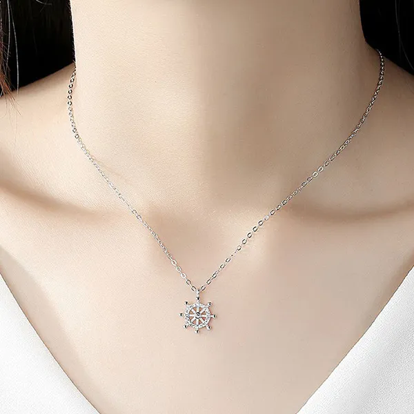 Dây Chuyền Nữ Lili Jewelry Đính Đá CZ Kiana LILI_105665 Màu Bạc