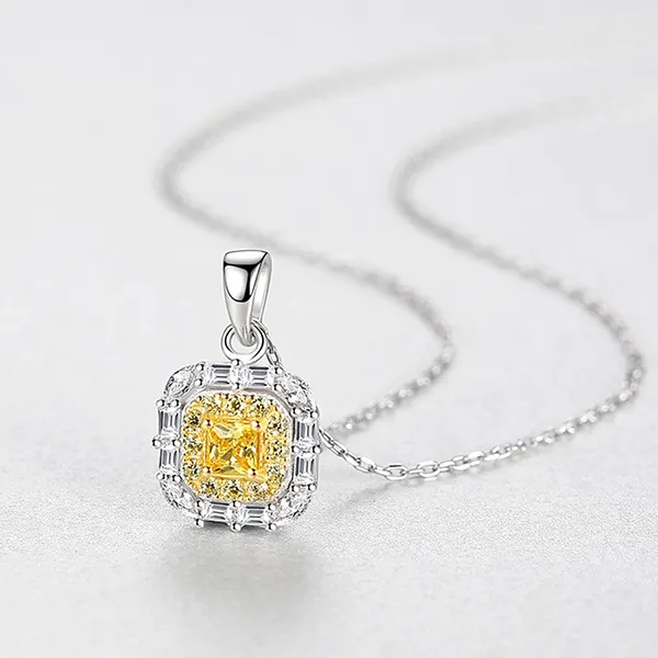 Dây Chuyền Nữ Lili Jewelry Đính Đá CZ Milena LILI_098173 Màu Vàng Bạc