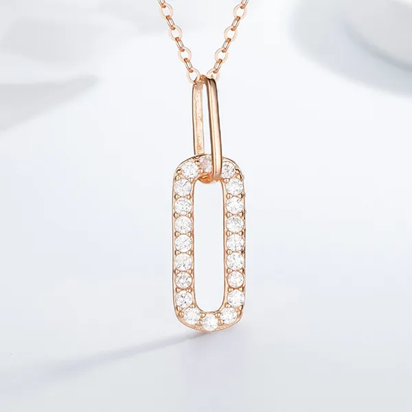 Dây Chuyền Nữ Lili Jewelry Đính Đá CZ Treasure LILI_105708 Màu Vàng Hồng