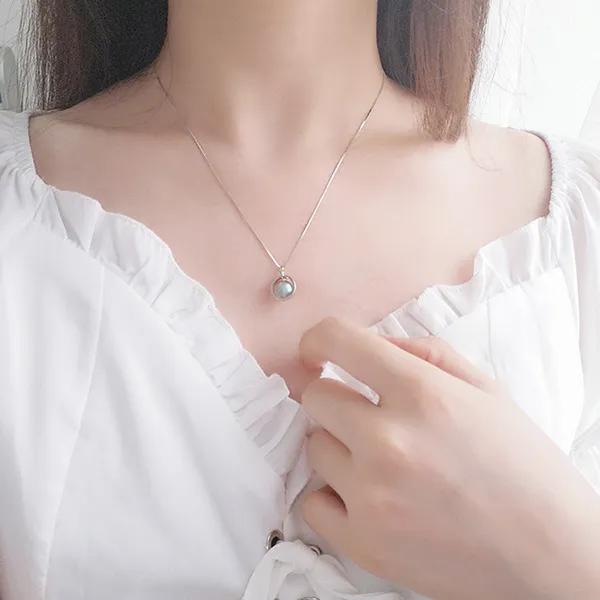 Dây Chuyền Nữ Lili Jewelry Đính Đá Mặt Trăng Moonlight LILI_987212 Màu Bạc - Trang sức - Vua Hàng Hiệu