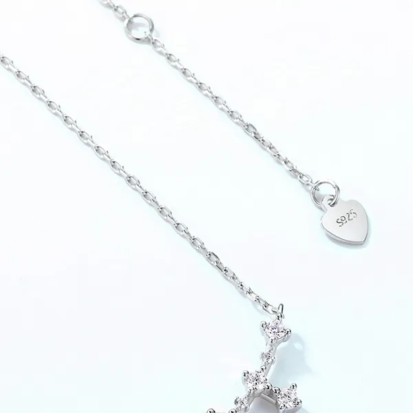 Dây Chuyền Nữ Lili Jewelry Đính Đá Opal Hình Giọt Nước LILI_245754 Màu Bạc/Xanh - Trang sức - Vua Hàng Hiệu