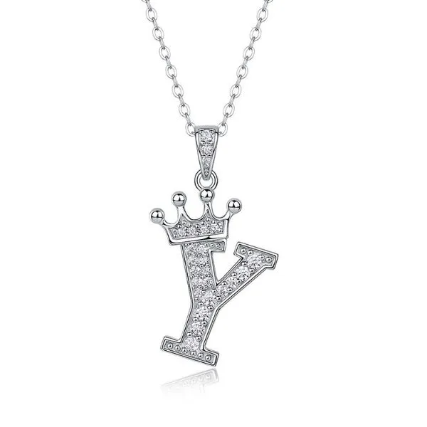 Dây Chuyền Nữ Lili Jewelry Đính Kim Cương Moissanite Hình Chữ Y Valerie LILI_159721 Màu Vàng Trắng