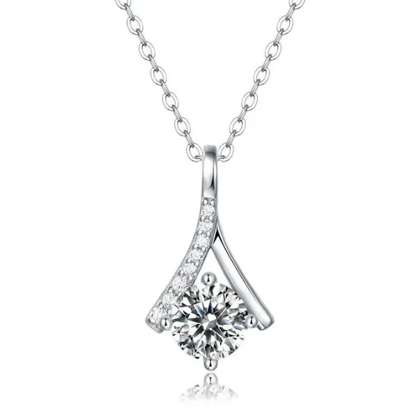 Dây Chuyền Nữ Lili Jewelry Đính Kim Cương Moissanite Miranda LILI_255354 Màu Trắng