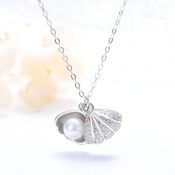 Dây Chuyền Nữ Lili Jewelry Đính Ngọc Trai Ten LILI_596512 Màu Bạc