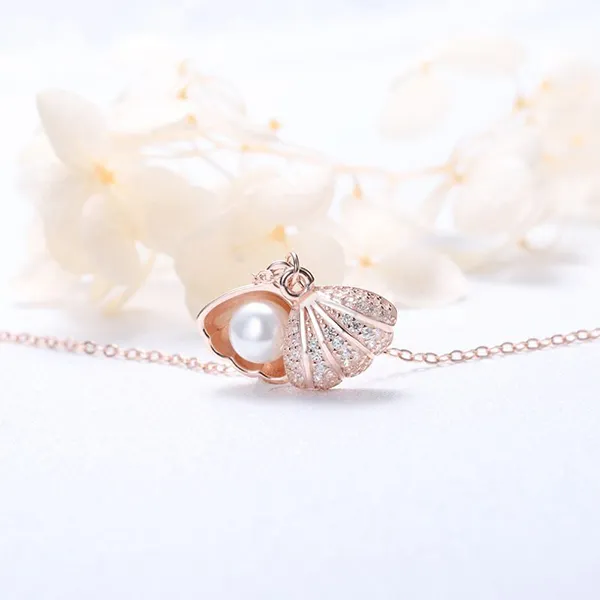 Dây Chuyền Nữ Lili Jewelry Đính Ngọc Trai Ten LILI_596512 Màu Vàng Hồng - Trang sức - Vua Hàng Hiệu