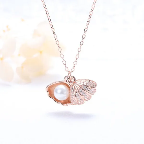 Dây Chuyền Nữ Lili Jewelry Đính Ngọc Trai Ten LILI_596512 Màu Vàng Hồng - Trang sức - Vua Hàng Hiệu