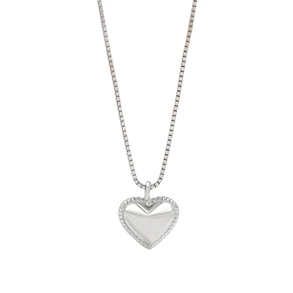 Dây Chuyền Nữ Lili Jewelry Hình Trái Tim Kaiya LILI_099045 Màu Bạc