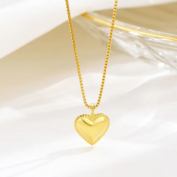 Dây Chuyền Nữ Lili Jewelry Hình Trái Tim Kaiya LILI_099045 Màu Vàng