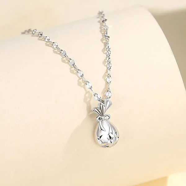 Dây Chuyền Nữ Lili Jewelry Hình Túi Tiền May Mắn Anna LILI_125610 Màu Bạc - Trang sức - Vua Hàng Hiệu