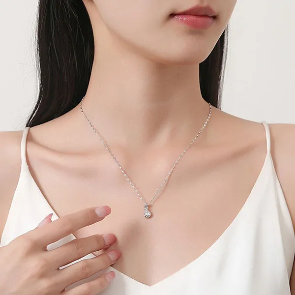 Dây Chuyền Nữ Lili Jewelry Hình Túi Tiền May Mắn Anna LILI_125610 Màu Bạc - Trang sức - Vua Hàng Hiệu