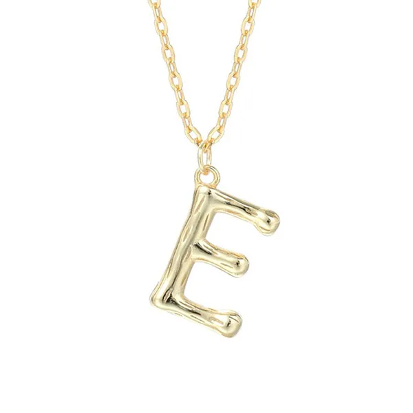 Dây Chuyền Nữ Lili Jewelry Mạ Vàng Chữ Cái LILI_521849 Màu Vàng (Chữ E)
