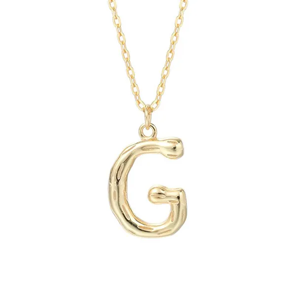 Dây Chuyền Nữ Lili Jewelry Mạ Vàng Chữ Cái LILI_521849 Màu Vàng (Chữ G)