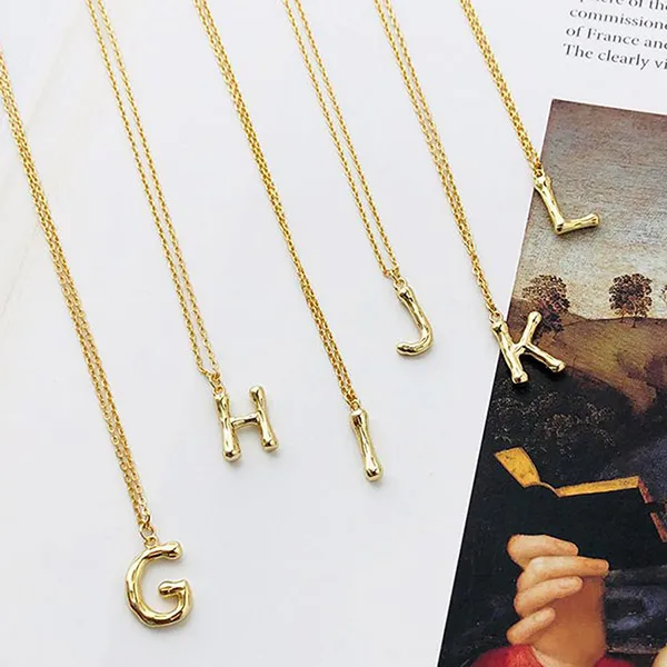 Dây Chuyền Nữ Lili Jewelry Mạ Vàng Chữ Cái LILI_521849 Màu Vàng (Chữ H)