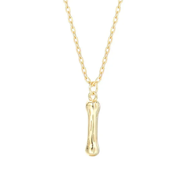 Dây Chuyền Nữ Lili Jewelry Mạ Vàng Chữ Cái LILI_521849 Màu Vàng (Chữ I)