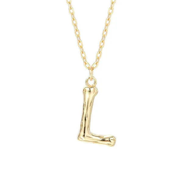 Dây Chuyền Nữ Lili Jewelry Mạ Vàng Chữ Cái LILI_521849 Màu Vàng (Chữ L)