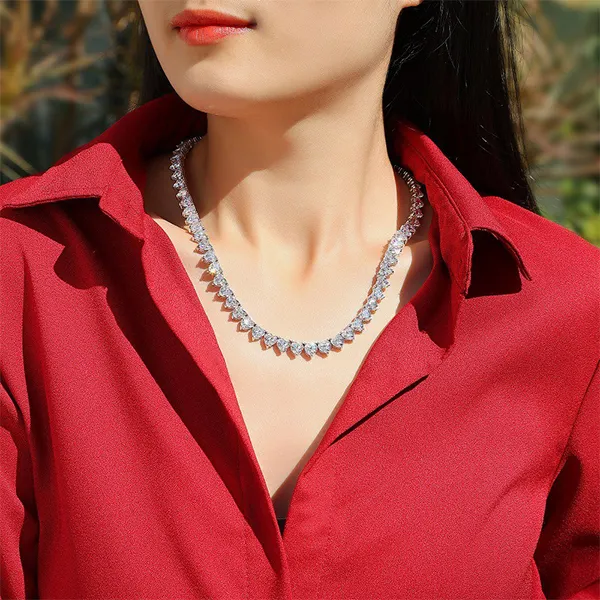 Dây Chuyền Nữ Lili Jewelry Moissanite 1 Carat Marianna LILI_095141 Màu Bạc