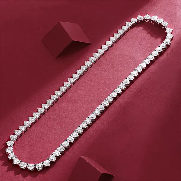 Dây Chuyền Nữ Lili Jewelry Moissanite 1 Carat Marianna LILI_095141 Màu Bạc