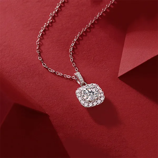 Dây Chuyền Nữ Lili Jewelry Moissanite Alaiya LILI_099248 Màu Bạc