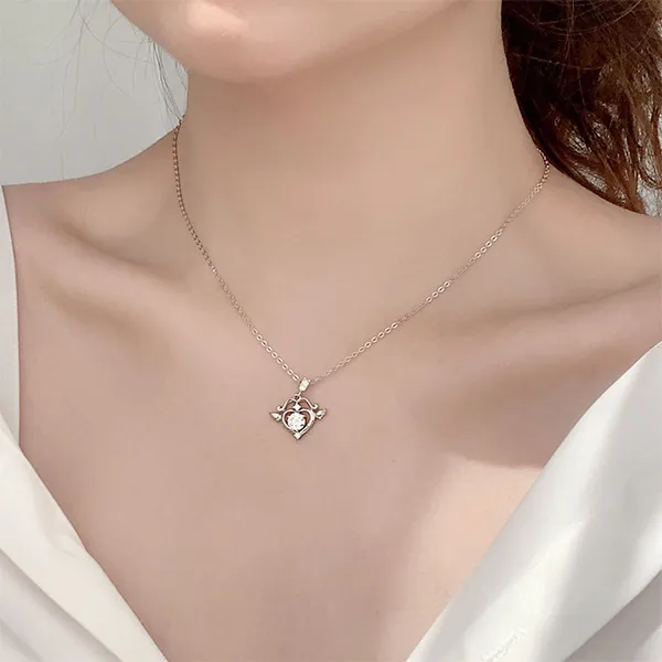 Dây Chuyền Nữ Lili Jewelry Mũi Tên Tình Yêu LILI_075519 Màu Bạc