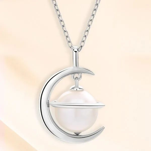 Dây Chuyền Nữ Lili Jewelry Ngọc Trai Tiểu Hành Tinh Journi LILI_105060 Màu Trắng - Trang sức - Vua Hàng Hiệu