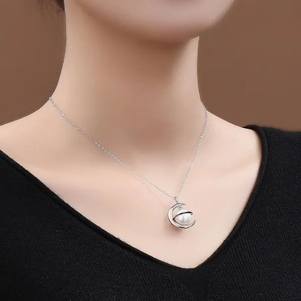 Dây Chuyền Nữ Lili Jewelry Ngọc Trai Tiểu Hành Tinh Journi LILI_105060 Màu Trắng - Trang sức - Vua Hàng Hiệu