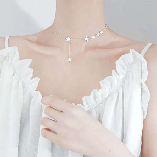 Dây Chuyền Nữ Lili Jewelry Ngôi Sao Năm Cánh LILI_621347 Màu Bạc