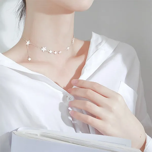 Dây Chuyền Nữ Lili Jewelry Ngôi Sao Năm Cánh LILI_621347 Màu Bạc
