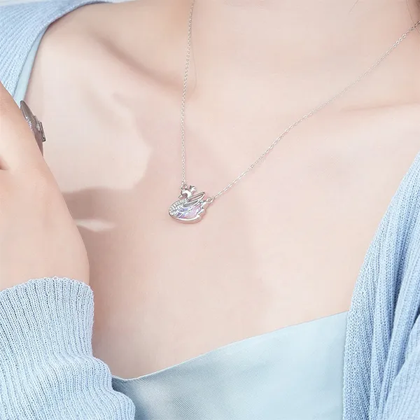 Dây Chuyền Nữ Lili Jewelry Thiên Nga Damira LILI_072118 Màu Bạc