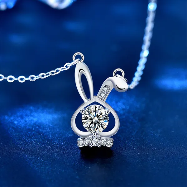 Dây Chuyền Nữ Lili Jewelry Thỏ Cute LILI_099193 Màu Bạc