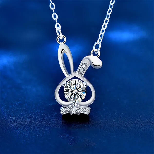 Dây Chuyền Nữ Lili Jewelry Thỏ Cute LILI_099193 Màu Bạc