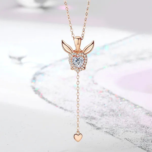 Dây Chuyền Nữ Lili Jewelry Thỏ Dễ Thương Aliza LILI_097694 Màu Vàng Hồng - Trang sức - Vua Hàng Hiệu