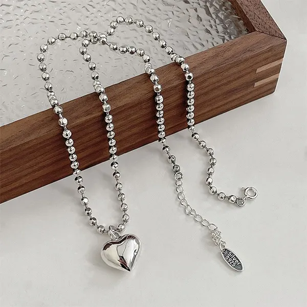Dây Chuyền Nữ Lili Jewelry Trái Tim Dulcie LILI_373725 Màu Bạc