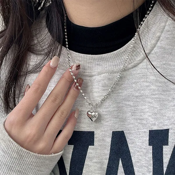 Dây Chuyền Nữ Lili Jewelry Trái Tim Dulcie LILI_373725 Màu Bạc