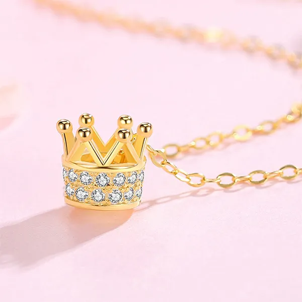 Dây Chuyền Nữ Lili Jewelry Vương Miện Anime LILI_895879 Màu Vàng - Trang sức - Vua Hàng Hiệu