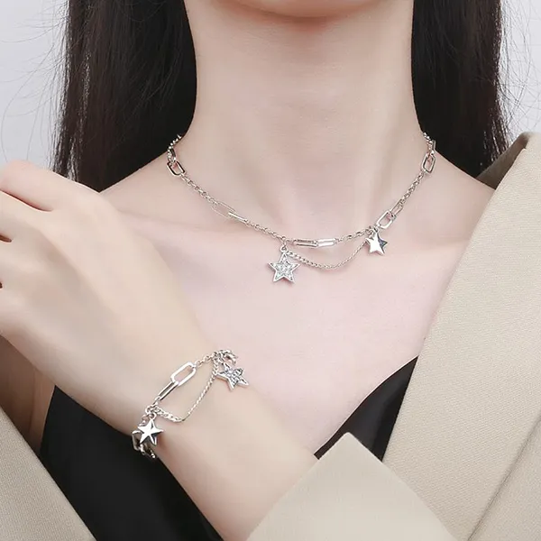 Dây Chuyền Nữ Lili Jewelry Xích Vuông Tròn Super Star LILI_726213 Màu Bạc - Trang sức - Vua Hàng Hiệu