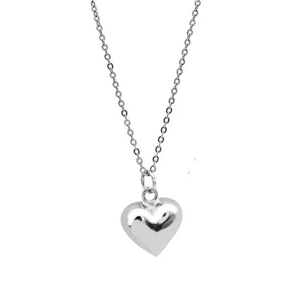 Dây Chuyền Nữ Lili Jewelry Xoắn Hình Trái Tim LOVE LILI_259367 Màu Bạc (Dây Loại 2)