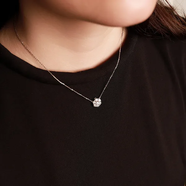 Dây Chuyền Nữ Morina Luminaria Necklace Màu Bạc