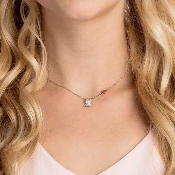 Dây Chuyền Nữ Swarovski 5456136 Women's Out Of This World Kiss Necklace Màu Bạc - Trang sức - Vua Hàng Hiệu