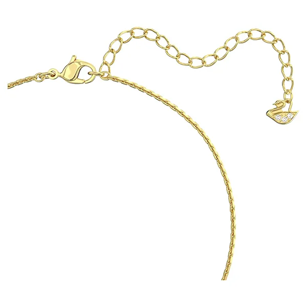 Dây Chuyền Nữ Swarovski Hyperbola Halskette Verflochtene Ringe, Weiß, Goldlegierungsschicht 5646723 Màu Vàng Gold