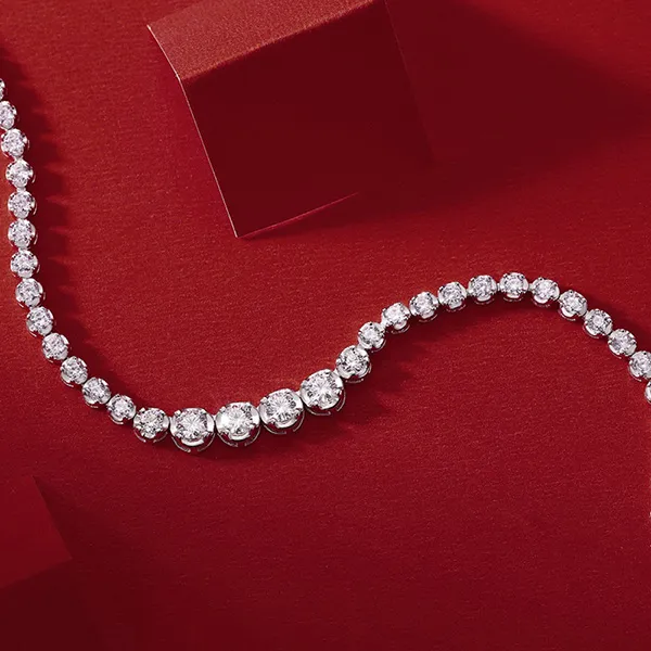 Dây Chuyền Unisex Lili Jewelry Dạng Chuỗi Đính Kim Cương Moissanite Laverna LILI_053811 Màu Bạc