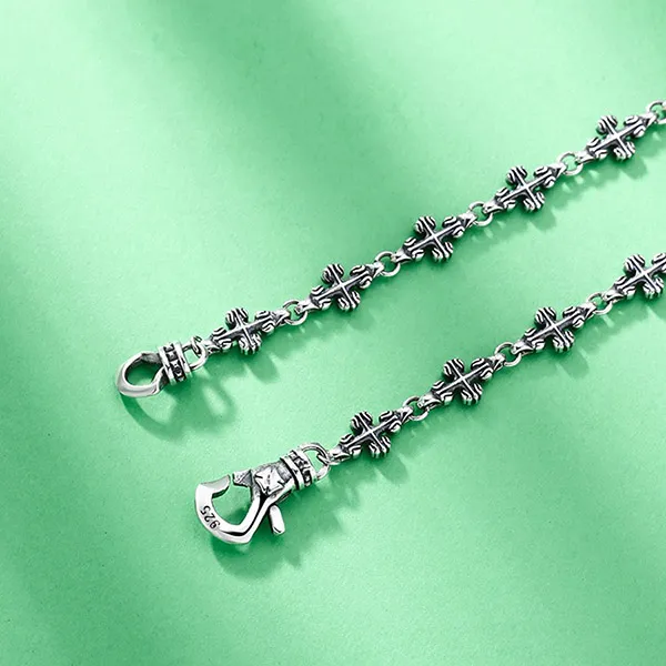 Dây Chuyền Unisex Lili Jewelry Dạng Chuỗi Hình Chữ Thập Kamryn LILI_080835 Màu Bạc Size 45cm