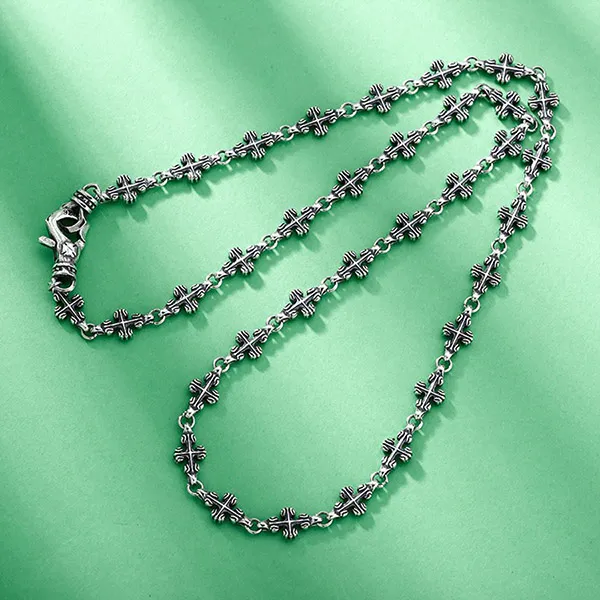 Dây Chuyền Unisex Lili Jewelry Dạng Chuỗi Hình Chữ Thập Kamryn LILI_080835 Màu Bạc Size 45cm